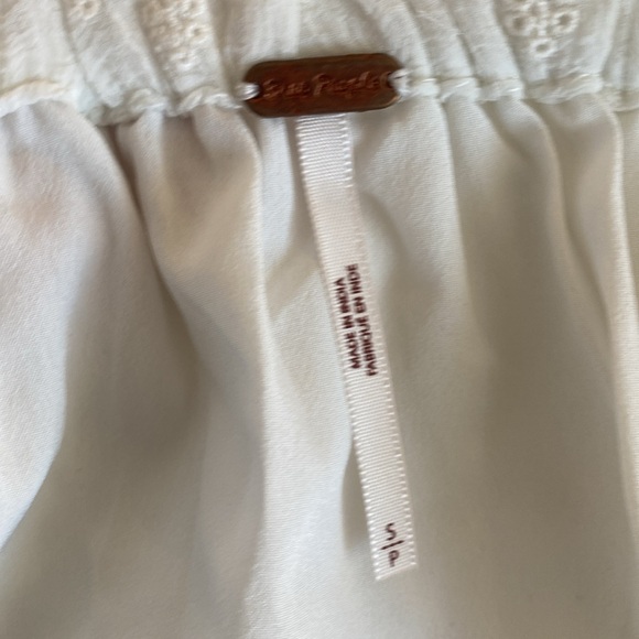 Free People embroidered white maxi skirt size small - Picture 7 of 9